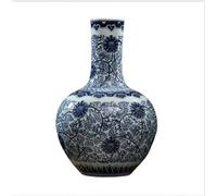 Large Chinese Blue And White Porcelain Vase - Traditional Ceramic Art For Home & Office Decor, 33cm High, Elegant Decorative Centerpiece A High53cm