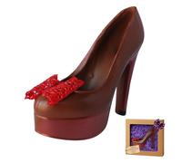 Large Chocolate Shoe Gift Box - Belgian Milk Chocolate High Heel - Creative Present for Women, Birthday or Valentine’s Day - Yummy Decor by Angelina