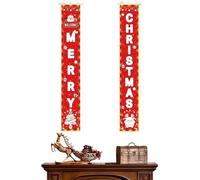 Large Christmas Banner - Portable Door Decoration, Merry Christmas Banner for Home Display, Holiday Countdown Sign, Holiday Decoration with Lightweight Design, Outdoor Decor for Home Accessories