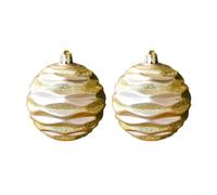 Large Christmas Baubles 8CM Shatterproof Ornaments Set | Metallic Finish Oversized Holiday Spheres for Tree Decor Festive Home Decoration Lightweight Hanging Balls Colourful Winter