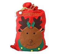 Large Christmas Santa Sack 100cm x 60cm Christmas Bags Present Sacks Drawstring Gift Bags Red Felt Elk Gift Present Sack