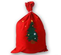Large Christmas Santa Sack Red Elk Non-Woven 30x40CM 50x70CM | Two sizes for toys and gifts festive elk design for durable non-woven fabric random pattern included