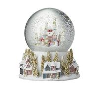 Large Christmas Snow Globe Snowy Alpine Townscape - Decorative Base