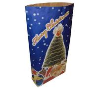 Large Christmas Xmas Festive Gift Paper Present Santa Sack Bag QTY 10
