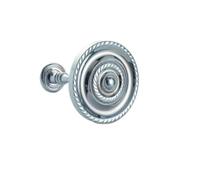 Large Chrome Regency Curtain Fabric Holdback/Tieback Hook Sold In Pairs