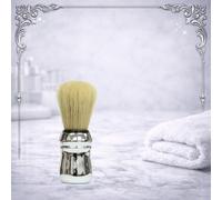 Large Chrome Shaving Brush with Stiffer Hogs Hair Bristles by PRORASO