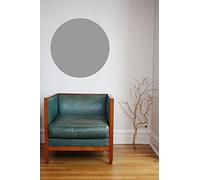 Large Circle, Spot, Polka Dot, Decorative Vinyl Wall Art Sticker. Mural, Decal. Home, Wall Decor. Window, Mirror. Colour Blocking (50cm Wide x 50cm high, Black)