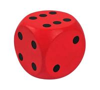 Large Class Dice - Giant Playing Dice | Math Teaching Tool - Educational Board Game Aid PU Elastics Birthday Gift Game Accessory Classroom
