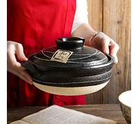 Large Clay Pot,Delicious Gumbo Stockpot Vegetable Stew Pot Casserole Rice Cooker,Heat-resistant Hot Pot Earthenware