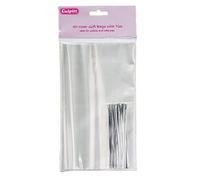 Large Clear Gift Bags with Ties 50 piece