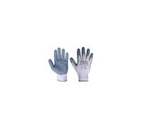 (Large) Click 2000 Nylon Work Gloves Nitrile Palm 10 Pack