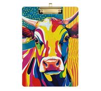 Large clipboard Pop Art Cow for Homework Pediatric