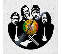 Large Clock American Rock Group Music Thrash Metal Hard Rock Heavy Metal Vinyl Record Wall Decoration