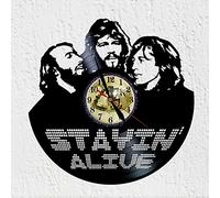 Large Clock British Musical Group Pop Rock Music Disco Dance Wall Decoration Vinyl Record Clock