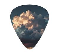 Large clouds Patterned Guitar Picks - 12-Piece Set with 3 Different Thicknesses, Suitable for Electric and Acoustic Guitars