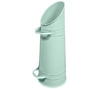 Large Coal Hod Heavy Duty 22" Bucket Coal Scuttle Sage Green for Fireplace Fire Side