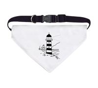 Large 'Coastal Lighthouse Scene' Dog/Cat/Pet Bandana (PD00062636)