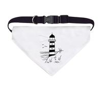 Large 'Coastal Lighthouse Scene' Dog/Cat/Pet Bandana (PD00062638)
