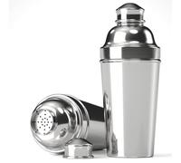 Large Cocktail Shaker 1.8L Stainless Steel Cocktail Mixing Maker Silver Martini Bar Shaker for Bartender Cocktail Making 61oz Drink Mixer Built-in Strainer