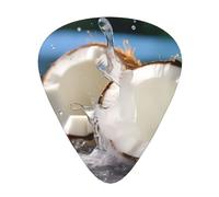 Large coconuts Printed guitar picks - three thicknesses: thin, medium and thick, suitable for electric guitar, bass and ukulele.