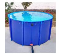 Large Collapsible Canvas Fish Pond Pool - 2x0.6M (1890L) - Durable Outdoor Tarpaulin for Fish Farming & Aquatic Product Breeding, Perfect for Garden & Backyard Use