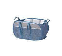 Large Collapsible Laundry Basket Folding Washing Basket Pop Up Foldable Laundry Hamper Space Saving Dirty Clothes Storage Basket Blue