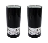 Large Collumino 120 Hour Solid Colour Pillar Candles Size 15 x 7cm (Black, 2 - Pack)