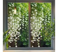 Large Colorful Floral Bouquet Window Sticker Double Sided Lily of The Valley Window Sticker Glass Window Doors Window Stickers Gifts for Mom,40x100cm (A2,40X100CM)
