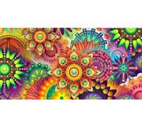 Large Colorful Flower Diamond Art 12x24in DIY 5D Diamond Painting Kits for Adults Kids, Full Square Drill Embroidery Pictures Paint by Number Kit, for Gift Home Wall Decoration, Christmas Day G-126