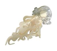 Large Colorful Jellyfish Hair Claw Clip for Women Acetate Strong Grip Jaw Clip for Secure Hairstyle of Theme Parties
