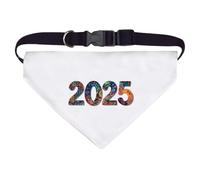 Large 'Colourful 2025' Dog/Cat/Pet Bandana (PD00061752)