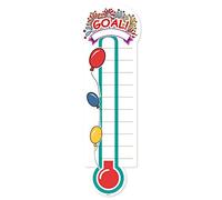 Large Colourful Fundraiser Thermometer Matt self-adhesive Vinyl Sticker, Office Wall Sticker, Charity Targets, Fundraising Ideas
