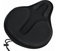 Large Comfortable Gel Bike Seat Cover, Exercise Bike Cushion for Men and Women, Black