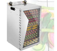 Large Commercial Food Dehydrator - Stainless Steel, 8 Layers, 12H Timer, Temperature Control for Vegetables, Meat & Fruit - Professional Food Dehydration Machine