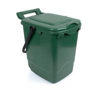 Large Compost Caddy - Green - for Food Waste Recycling (23 Litre) - 23L Plastic Composting Kerbside Bin