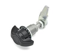 Large Compression Door Lock E3-158-25 Airfoil One-Word Handle Lock Key-Locking Keyed 1Pcs(Black)