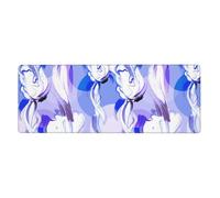 Large Computer Desk Mat 900 X 400 Purple Abstract Computer mousepad with Anti-slip Rubber Base,XL extended mouse mat Improves Speed and Accuracy,Waterproof desk protector mats for Office and Home