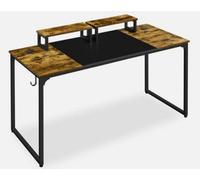 Large Computer Desk With Movable Monitor Stand For Gaming Writing Home Office