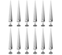 Large Cone Spikes for Clothing - 10pcs DIY Craft Rivet Punch Tools - Ideal for Leather Jackets with Spikes Punk Rivet Leather Craft Supplies