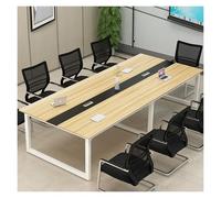 Large Conference Table for 10-12 People Sturdy Metal Frame Durable Wear-Resistant Surface Perfect for Office Meetings 240x100x74cm Spacious Team Collaboration & Workspaces
