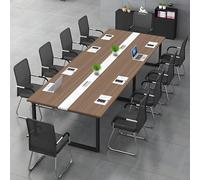 Large Conference Table for Office & Meeting Room, Rectangular Desk for 6-20 People, Cable Management, Adjustable Legs, Easy Assembly, Ideal for Collaboration & Teamwork