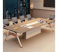 Large Conference Table - Meeting & Training Table for 8 People with Cable Grommets - Ideal for Seminars & Business Meetings