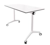 Large Conference Table with 360-Degree Swivel Casters Ideal for Dynamic Meetings and Training Sessions in Offices and Meeting Rooms (120 x 50 x 75CM)