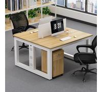 Large Conference Table with Baffle Design Seats 24 Sturdy Steel Frame Easy Assembly Perfect for Meeting Rooms & Training Spaces Light Walnut Finish Durable & Stylish