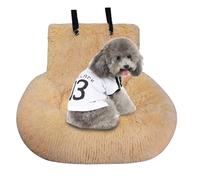 Large Console Dog Car Seat | Detachable Soft Plush Dog Car Seat Bed,Plush Dog Car Seat Bed Washable With Leash And Strap Fits/Trucks/SUV/Pickup