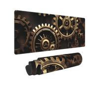 Large Cool Steampunk Gears Print Mouse Pad Office Desk Mat Keyboard pad for Gaming Office&Home,11.8 x 31.5 in