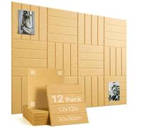 Large Cork Board Alternative 120x90cm, Pin Board 12 Pack Vision Board, Felt Notice Board for Home Wall Office Decor with 60 Adhesive Tabs Longan Yellow