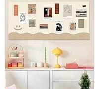 Large Cork Board Alternative for Office Home School Decor,Aesthetic Felt Bulletin Board,Self-Adhesive Safe Removable Felt Pin Boards,Vision Boards (Light Coffee,60×80cm)