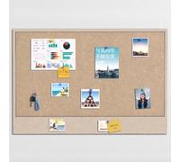 Large Cork Board for Wall,Self-Adhesive Vision Panels with 30 Pushpins,Foldable Picture Boards,Aesthetic Felt Bulletin Board for Office Home School (guyue Brown,60×80cm)