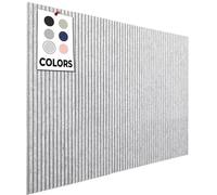 Large Cork Boards for Walls Felt Board Alternative - 15 Pack - Slat Wall Paneling, Felt Bulletin Board Tiles for Office Decor, Push Pin Board Office Wall Organizer (Marble)
